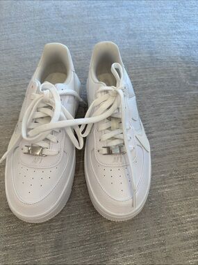 Nike White Low-Top Leather Sneakers